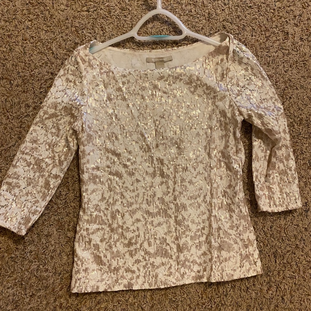 Banana Republic Sequin Top